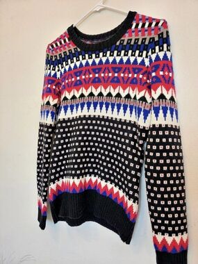 Ronson Geometric Crewneck Sweater